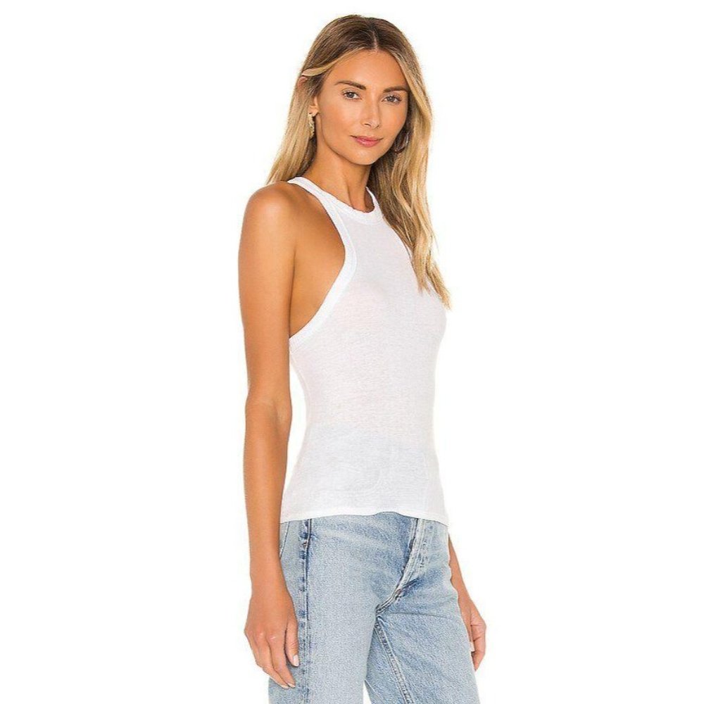 Free People Wide Eyed Tank in White Women's Xsmall - Picture 8 of 8